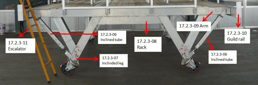 Inclined tube assembly