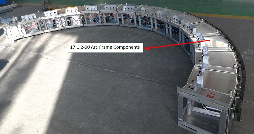 Arc frame overall assembly