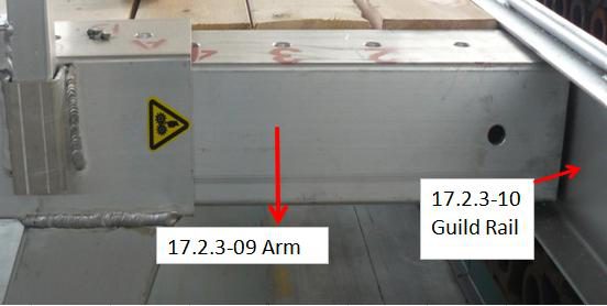 Arm and rack assembly