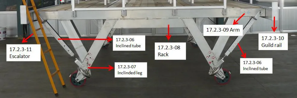 Inclined tube assembly
