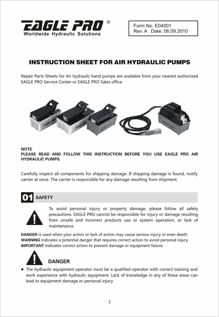 Instruction page 1