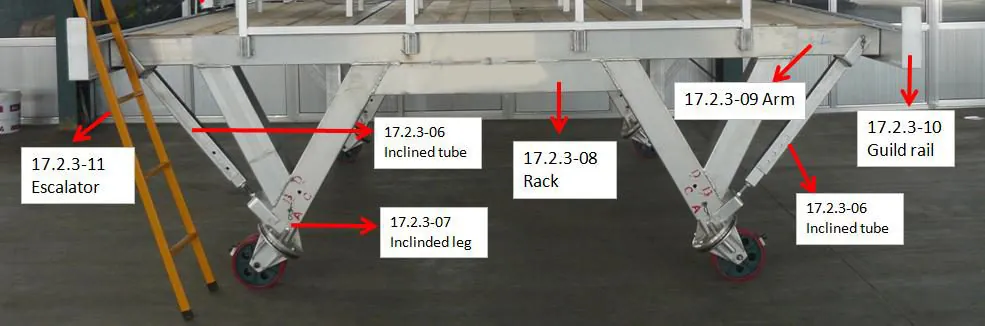 Inclined tube assembly