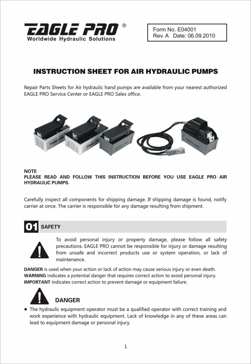 Instruction page 1