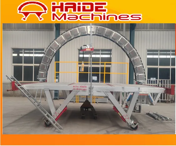 Customized bricklaying machine tailored to kiln diameter